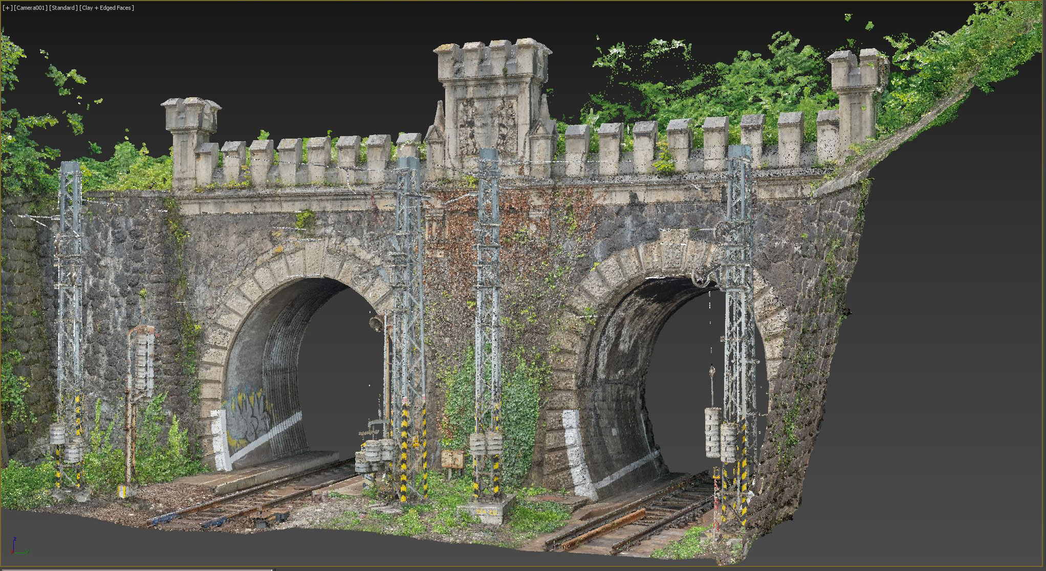 Lamačský tunel, Portál P2 - 3D sken